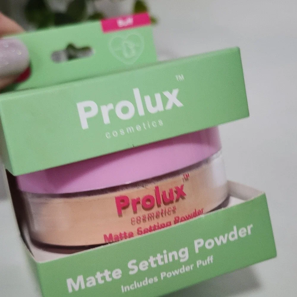Prolux Cosmetics Matte Setting Powder Buff with Powder Puff ~ 0.35oz ~ New